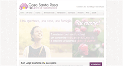 Desktop Screenshot of casasantarosa.it