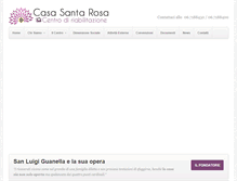 Tablet Screenshot of casasantarosa.it